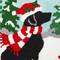 Glitzhome® Hooked Christmas Dog & Cat Throw Pillow Set